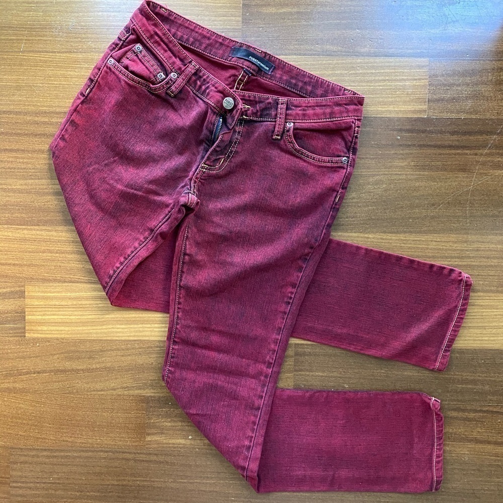 LF FURST of a kind premium skinny jeans dark red